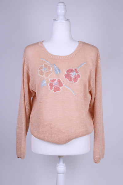 80's Summer knit sweater - Medium