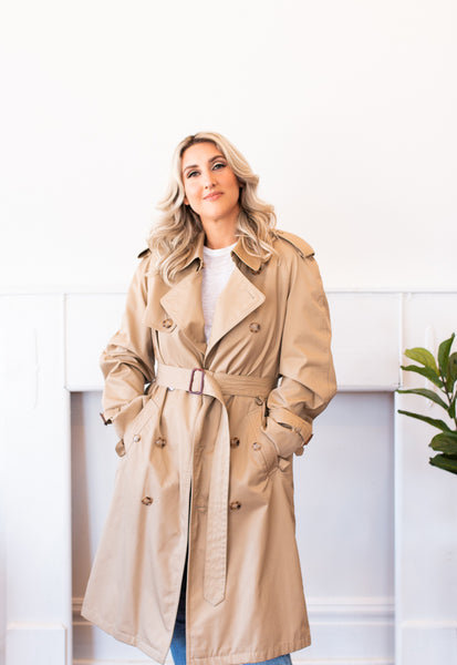 Tan classic trench - Large