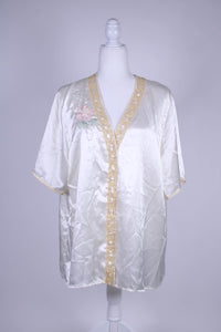 Vintage silk pajama top