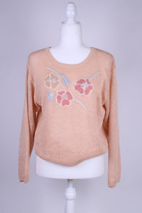 80's Summer knit sweater - Medium