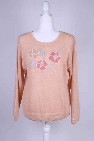 80's Summer knit sweater - Medium