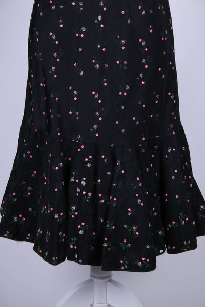 60's RoJene floral skirt slip - Small/waist 26"