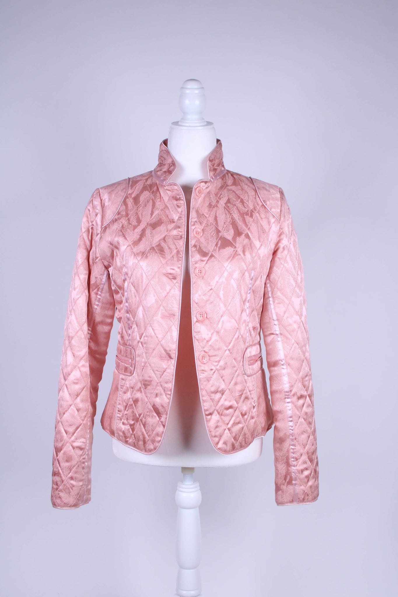 Pink silk quilted jacket - Small